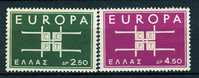 Grèce** N° 779/780 - Europa 1963 - 1963