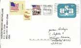 USA ESTADOS UNIDOS ENTERO POSTAL REVALUADO C A ESPAÑA BANDERA - Other & Unclassified