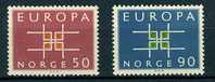 Norvège ** N° 460/461 - Europa 1963 - 1963