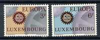 Luxembourg** N° 700/701- Europa 1967 - 1967