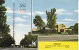 Milwaukee WI Wisconsin, Radio City, TV & Radio Station Tower WTMJ-TV, On C1940s/50s Vintage Linen Postcard - Milwaukee