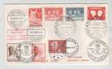 Denmark Cover Royal Wedding Fredensborg 10-6-1967 King Stamps RED CROSS Stamps And A Lot Of Different Cancels - Brieven En Documenten