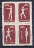 China Chine 1955 Mi. 151-53     400 $ Radio-Gymnastik 4-Block MNG - Nuevos