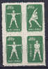 China Chine 1955 Mi. 154-56     400 $ Radio-Gymnastik 4-Block MNG - Nuevos