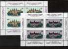 Berühmte Schlösser Gedenkblatt 1986 DDR ** 3032/5,2x4-Block Plus ZB 2/86 SST 15€ M/s Architectur Sheetlet Bf GDR Germany - 1st Day – FDC (sheets)