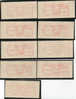 U.S.Postage -9 Vignettes (rouge) D'affranchissement Militaire  A.F.B.- DOVER-1957- DEL. Aigle - Ohne Zuordnung