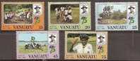 VANUATU - 1982 Scouts. Scott 337-41. MNH ** - Vanuatu (1980-...)