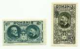 1927 - Romania 326 + 334 Indipendenza C694  ------ - Ungebraucht