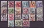 204zb: Ziffernserie 1925 Komplett Gestempelt O - Used Stamps