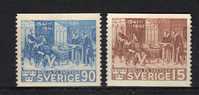 SUEDE N° 287 & 288 * - Unused Stamps