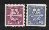 SUEDE N° 301 & 302 * - Unused Stamps