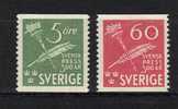 SUEDE N° 313 & 314 * - Unused Stamps