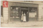 CARTE PHOTO EPICERIE DE LA NOUVELLE MAIRIE - PIERREFITTE - Shopkeepers