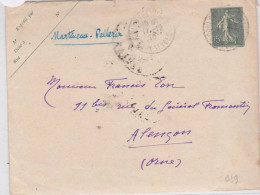 SEMEUSE LIGNEE - ENVELOPPE ENTIER POSTAL - DATE 943 - STORCH B19 - De COULONGES (DEUX-SEVRES) - 1919 - Enveloppes Types Et TSC (avant 1995)