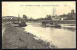 CPA  ANCIENNE- FRANCE- AUVERS (95)- UN TRAIN DE PÉNICHE EN GROS PLAN-- LE PONT- L'EGLISE - Auvers Sur Oise