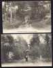 LOT 2 CPA  ANCIENNES- FRANCE- TAVERNY (95)- 2 VUES DU PONT DU DIABLE AVEC ANIMATIONS DIFFERENTES- GROS PLAN - Taverny