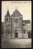 CPA  ANCIENNE- FRANCE- DOMONT (95)- L'EGLISE ROMANE EN TRES GROS PLAN DE FACE- ENTREE OUVERTE- - Domont