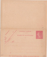 SEMEUSE LIGNEE - CARTE LETTRE ENTIER - STORCH A7 - DATE 607 -  NEUVE - Cartes-lettres