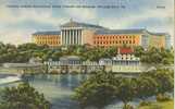 USA – United States –  Looking Across Schuylkill River Toward Art Museum, Philadelphia, Pa, Used Linen Postcard [P4240] - Philadelphia