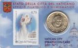 Coin Vatican City 2011 0.50 Euro UNC Coin Card Nr. 1 - Mi 1699 Beatification Pope John Paul II - Vatican