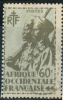 1945 - France - Afrique AOF  - Tirailleurs  Sénégalais  -  60 Cts  Gris- Olive - - Gebruikt
