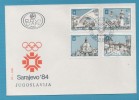 1982-YU JUGOSLAVIJA OLIMPIADI 1984 SARAJEVO Fdc Special Cancellation INTERESSANTE - Invierno 1984: Sarajevo