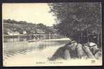 CPA  ANCIENNE- FRANCE- HERBLAY (95)- VUE SUR LA COTEAU PASSAGE D'UN BATEAU A VAPEUR- GRUMES DE CHENE DEVANT - Herblay