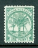 Samoa: 1895/1900   Palm Trees    SG58a      1d    Bluish Green   [Perf: 11]      MH - Samoa (Staat)