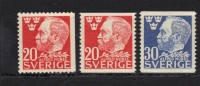 SUEDE N° 326 & 327 * - Unused Stamps