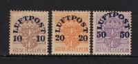 SUEDE PA N° 1 à 3 * - Unused Stamps