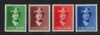 NORVEGE. N° 195 à 198 * - Unused Stamps