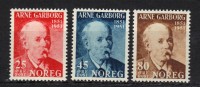 NORVEGE. N° 332 à 334 * - Unused Stamps