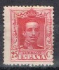 Sello 25 Cts Vaquer Alfonso XIII. Tipo I, Edifil Num 317 * - Nuevos