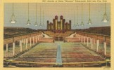 USA – United States – Interior Of Great Mormon Tabernacle, Salt Lake City, Utah Unused Linen Postcard [P4297] - Salt Lake City