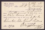 Sweden VILÉN & JOHANSON Pappersaffär En Gros BORÅS 1914 Commercial BREVKORT Card To BROARYD - Brieven En Documenten