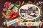 PICARDIE SOMME DOULLENS Carte Fantaisie Avec Cartouche "rue Du Bourg" - Neuve - Doullens