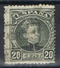 Sello 20 Cts, Vnegro Alfonso XIII 1901 , Edifil Num 247 º - Usati