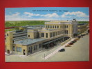 Train Station- Depot- -- New Union Station Texarkana Ark Texas  Linen  ---- -----   -ref 219 - Sonstige & Ohne Zuordnung