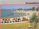 Carte Postale 59. Armentières Le Petit Train  Tramway Touristique Trés Beau Plan - Armentieres