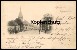 ALTE POSTKARTE GRUSS AUS WARENDORF Personen Kinder 1898 Ansichtskarte AK Cpa Postcard - Warendorf