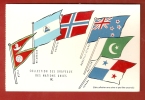 CPSM 9X14. Collection DRAPEAUX NATIONS UNIS N° 9. Népal Nicaragua Norvège Nouvelle- Zélande Pakistan Panama - Evenementen