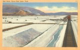 USA – United States –  Salt Beds, Great Salt Lake, Utah, Unused Linen Postcard [P4330] - Other & Unclassified