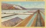USA – United States – Salt Beds Near Salt Lake City, Utah Unused Linen Postcard [P4334] - Salt Lake City
