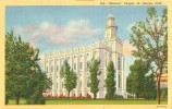 USA – United States – Mormon Temple St. George, Utah Unused Linen Postcard [P4346] - Other & Unclassified