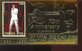 GRENADA  3547  GOLD MINT NEVER HINGED SOUVENIR SHEET OF ELVIS PRESLEY  #  148  ( - Elvis Presley
