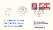 Norvège - Lettre Bateaux De 1981 - SY Berge Viking - World Race 1981 - Storia Postale