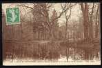 CPA  ANCIENNE- FRANCE- SAINT-PRIX (95)- L'ETANG ET LE CHATEAU DE LA CHASSE- VUE D'HIVER A TRAVERS LES ARBRES- - Saint-Prix