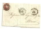 Lettre - BELGIQUE - MONS Cachet 183/N°12+Càd De MONS - 1858 - SUPERBE Et RR - 1849-1865 Medaillen (Sonstige)