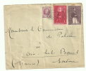 Lettre - BELGIQUE - OSTENDE Càd/N°302+303+195 - Cent.Indépendance - 1930 - Storia Postale