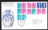 RB 737 - 1972 GB FDC First Day Cover - Wedgwood Pottery With 1/2p Left Band - Barlaston Cancel - 1971-1980 Decimale  Uitgaven